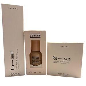 Clean Beauty Power Trio – Haleys Re-Seal + Re-Pop + Versed Glow Drops – NEW!